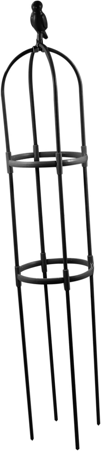 Black Plant Vine Climbing Rack Height Reusable Garden Trellis for Indoor and Outdoor Climbing Plants Supports Vines Orchids and Flowers