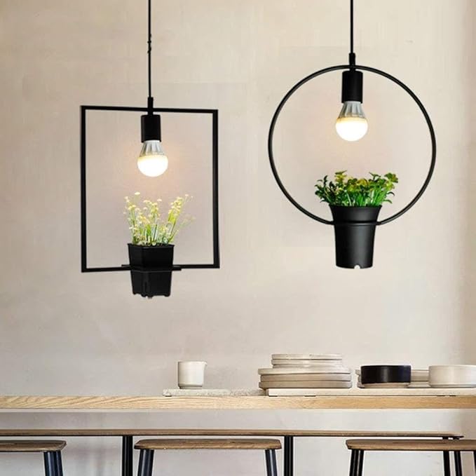 Industrial Wind Plant Bar Lamp Modern Creative Nordic Style Minimalist Restaurant Light
