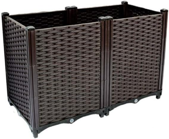 YSUEFIJO Raised Garden Bed Planter Raised Garden Bed Outdoor Planter Box for Outdoor Plants Planter Raised Beds for Vegetables Easy Assembly for Flowers Herbs Fruits