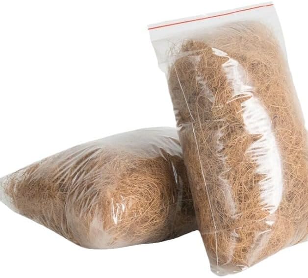 500g 17.64 Ounce Natural Coconut Husk Fiber Flowerpot Cover Insect-Proof Protect Garden Flower Plant Soil Keep Warm Reptile Bedding Bird Nest