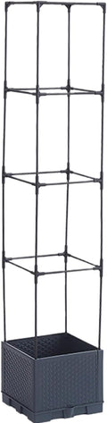 Planter Box with Trelliswith Trellis Vertical Support PotsOutdoor Vine Flower Garden Planter - for Tomato Cucumber Pea Grape Vines Vegetable Flower Fruit Potted Indoor