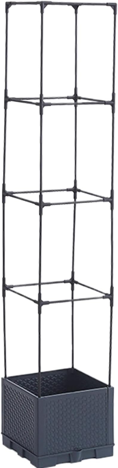Planter Box with Trelliswith Trellis Vertical Support PotsOutdoor Vine Flower Garden Planter - for Tomato Cucumber Pea Grape Vines Vegetable Flower Fruit Potted Indoor
