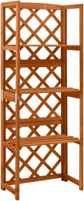 Trellis with ShelvesGarden TrellisesPlant Standsfor Various Climbing PlantsOutdoorGardenLawn BackyardPatio21.6x11.8x55.1 Solid Fir Wood
