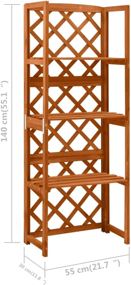Trellis with ShelvesGarden TrellisesPlant Standsfor Various Climbing PlantsOutdoorGardenLawn BackyardPatio21.6x11.8x55.1 Solid Fir Wood