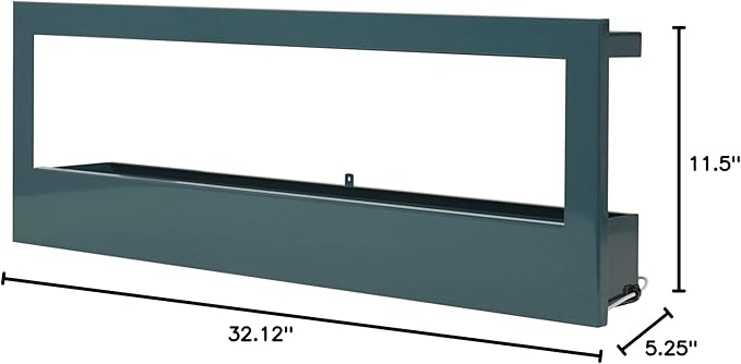 Modern Sprout Smart Landscape Growframe Wall Mounted Planter with LED Grow Light -Emerald