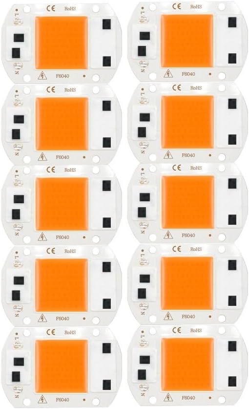 10PCS Grow Plant Light AC230V 50W LED COB phytolamp chip Full Spectrum