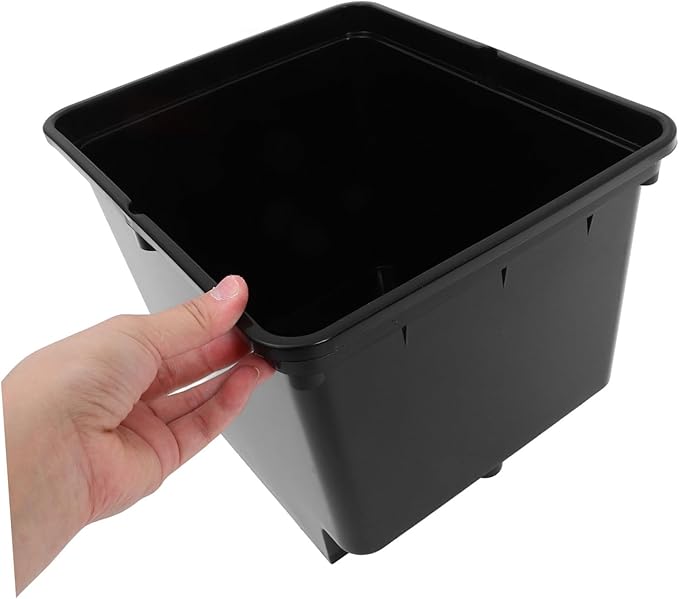 1 Set Hydroponic Dutch Bucket Food Minnow Plants Artificial Hydroponics Bulk Grow Outdoor Nutrients Flowers Cube Watering Pot Planter Planting Base Organizer Leaf Black Pp