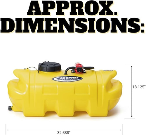 15 Gallon Bronze Spot Sprayer | 1.2 GPM 12V Fimco Pump (60 PSI) | Eco-Series Spray Gun with Ajustable Nozzle | 29 Wand and 15ft Hose | for ATV UTV &amp Lawn Maintenance