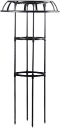 Garden Trellis for Climbing Plants Outdoor Mushroom Top Design Plant Stand Plant Trellis Support Cage for Climbing Vine Rose Clematis Indoor Potted Plants Black Black M