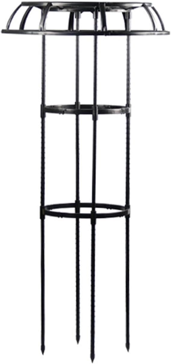 Garden Trellis for Climbing Plants Outdoor Mushroom Top Design Plant Stand Plant Trellis Support Cage for Climbing Vine Rose Clematis Indoor Potted Plants Black Black M