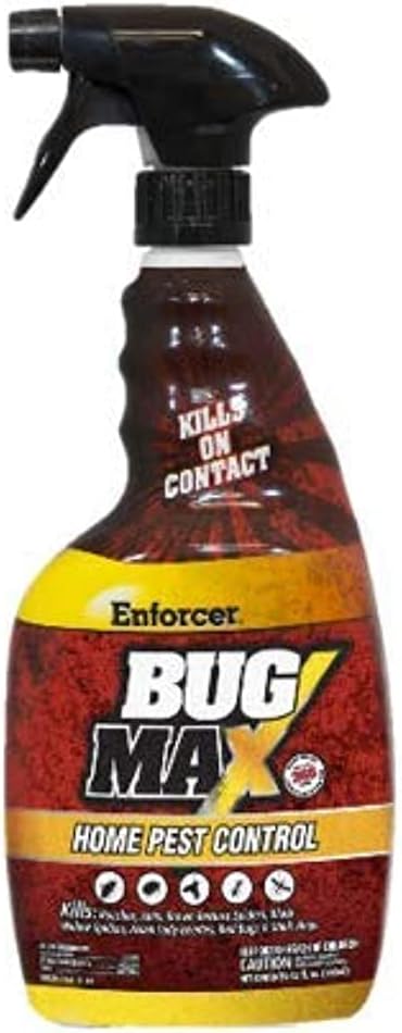 Enforcer BugMax Home Pest Control - EBM128 (Case of 4) - Kills Roaches Ants Fleas Ticks termites Carpenter Ants Brown Recluse Spiders Black Widows Carpenter Bees and Bedbugs