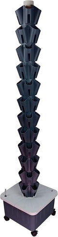 Hydroponic Tower Growing Sytem Garden Hydroponic Growing System Vertical Tower Kit Vertical Greenhouse Garden Indoor Hole Hydroponics Tower Gardening Installation Planter System Easy to Inst
