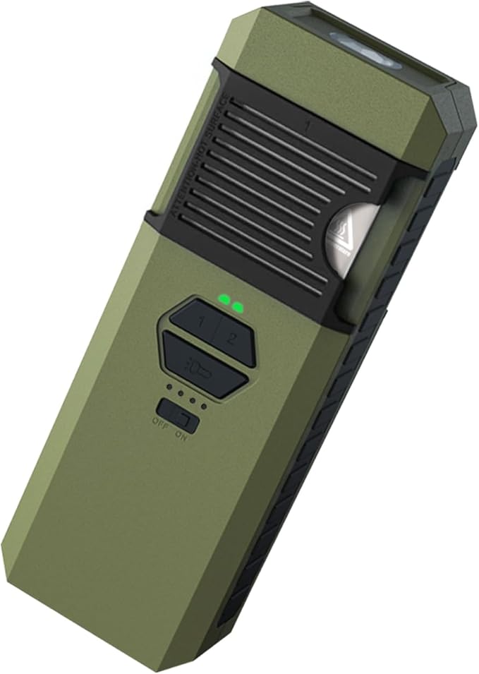 Portable Mosquito Repeller DeviceRechargeable Electronic Mosquito Repellent Device wiht Double-Sided Heating&ampControllable TemperatureIP67 96sqft Protected Area for CampingFishing