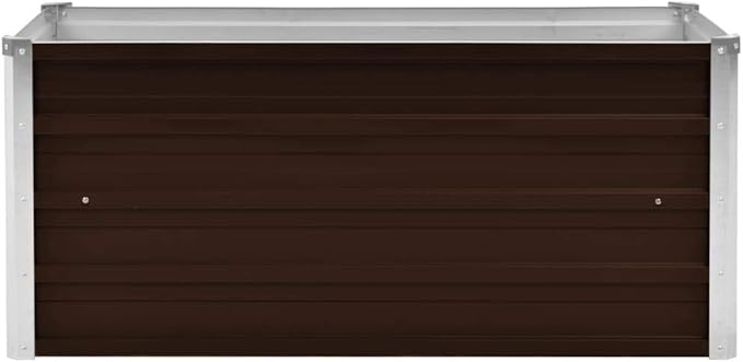 Galvanized Raised Garden Bed Planter Raised Garden Boxes Outdoor Large Metal Raised Garden Beds for Vegetable Gardening Backyard Patio 39.4x15.7x17.7