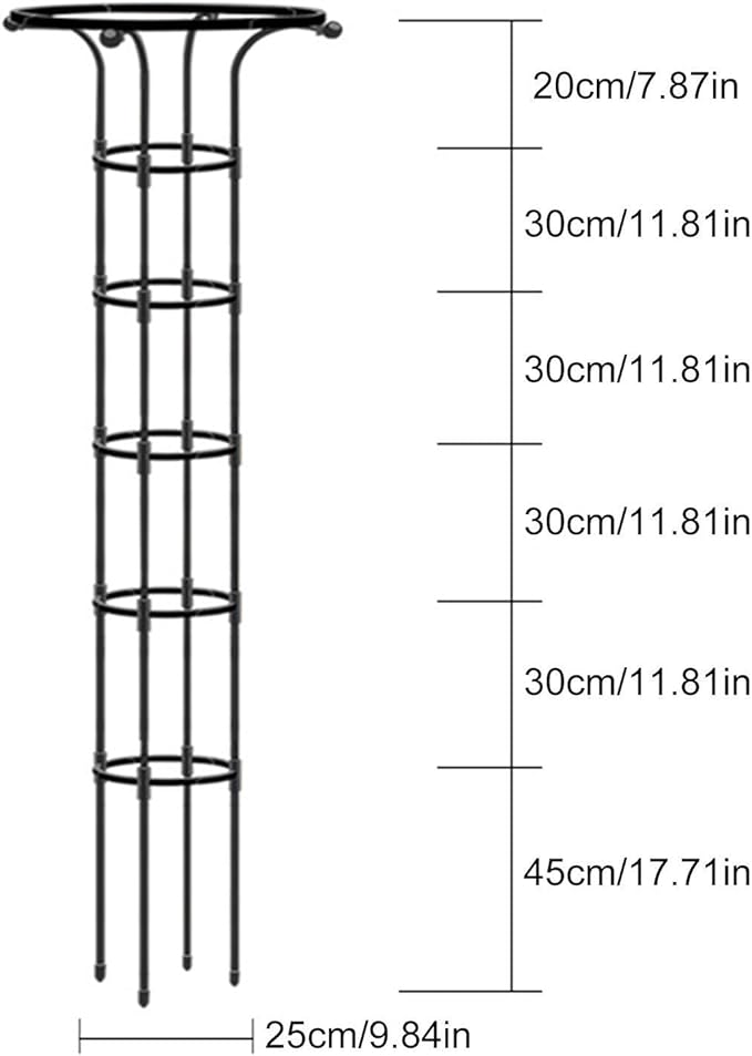 Indoor Plant Trellis | Umbrella-Shaped Trellis for Climbing Plants | Indoor Garden Trellis Garden Trellis Flower Support Stake Metal Wire Stake for Potted Plant