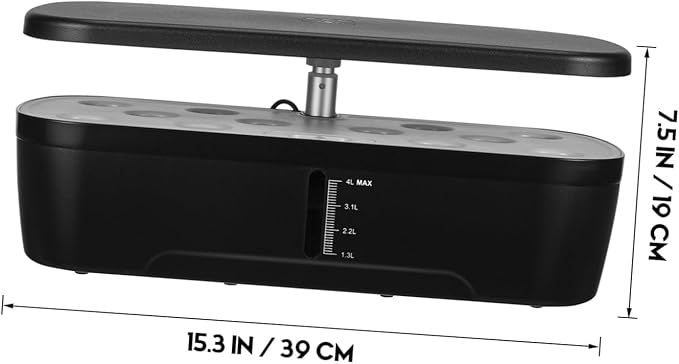 Kisangel 1 Set Indoor Hydroponic Gardening Kit Smart Plant with Automatic Watering Fertilization and Temperature Control for Easy Indoor Vegetable Cultivation