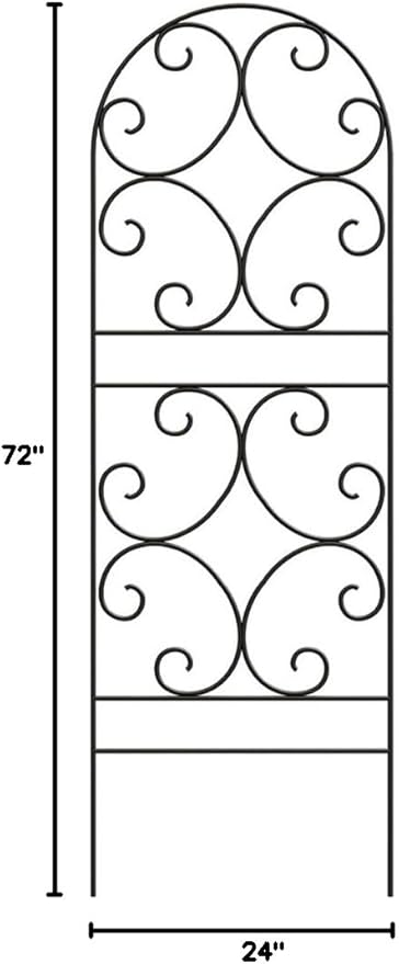 Panacea 84401 Scroll TrellisBlack