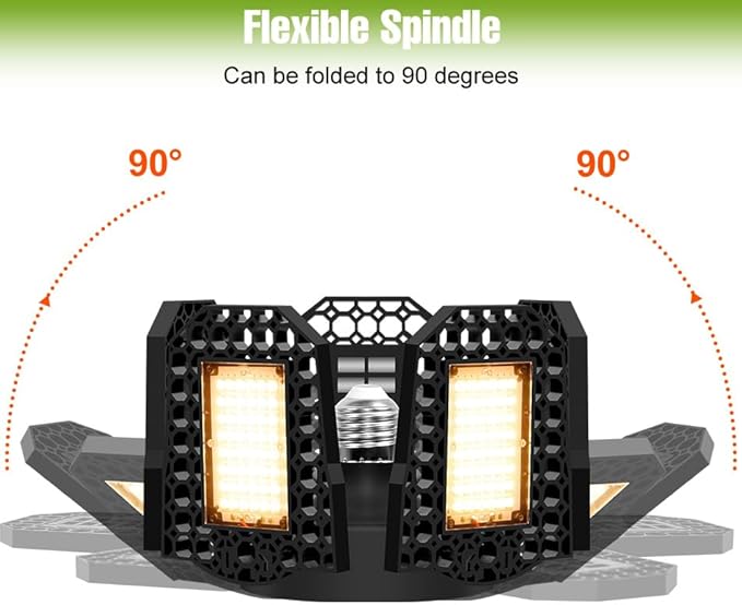 300W Full Spectrum Seedling Lighting 110V Foldable Panel Seed Culture Lamps E26/E27 Low-Energy Greenhouse Planting Bulbs UV/IR 5 Adjustable Vegetable Flower Moss Potted Filling Light 100-277V