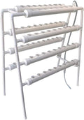 4 Layers 72 Plant Sites Hydroponic Site Grow Kitt 8 Pipes Hydroponic Growing System Water Culture Garden Plant System for Leafy Vegetables