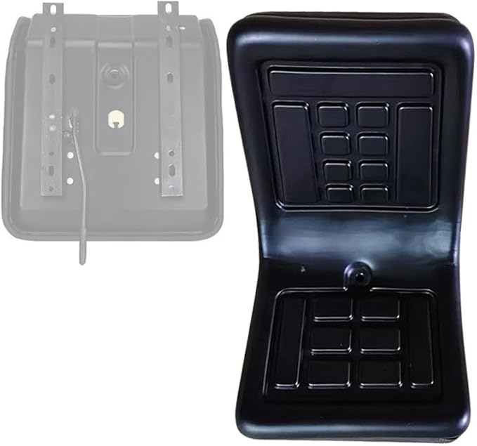 Universal Tractor Seat Adjustable Forklift Seat 220lbs Capacity Waterproof and Heat-Resistant for Skid LoaderTelehandler Bulldozers Lawnmowers(Large)