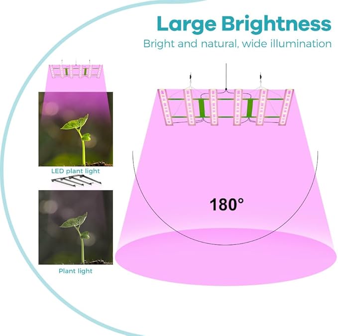 400W LED Full Spectrum Plant Light Greenhouse Tent Hydroponic Fill Lights UV/IR Red Blue Indoor Seeds Grow Lights 110V Succulent Potted Fruit Flower Vegetable Cultivate Lighting with Hook Hanging