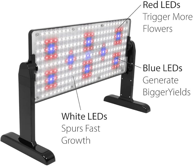 AeroGarden 45W LED Grow Light Panel - Grow Light for Plants Includes Stand and Hanging Kit