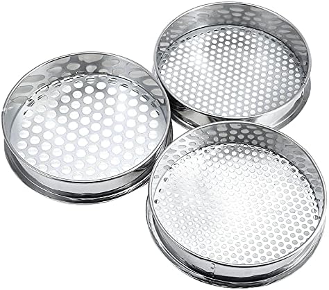 1pc Metal Garden Sieve 6/7/12mm Riddle For Composy Soil Stone Mesh Gardening Tool Soil Sieve (Color : 6mm)