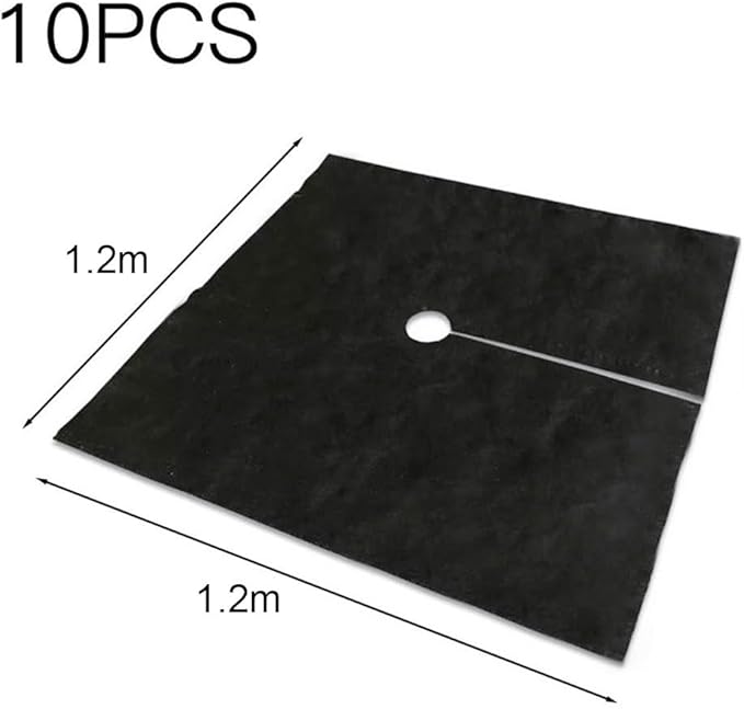 10PCS Ground Cover 1.2m×1.2m for Flowers and Plants Protection Covers Non-Woven Orchard Grass Cloth