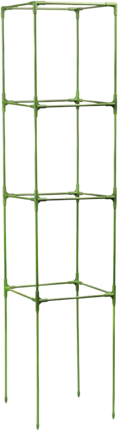 Tomato Trellis - 64 Inch Square Weather Resistant - Tall Garden Trellis Flower Standfor Climbing Vine Flower Vegetable Fruit Indoor Outdoor Raised Bed Yard Patio Balcony