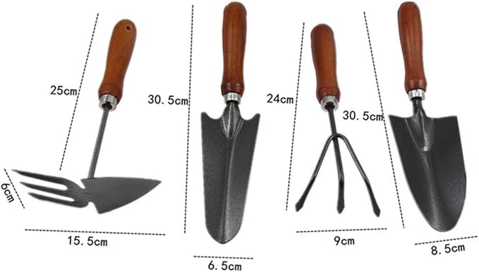 VICASKY 12pcs Mini Garden Tool Set Thicken Iron Spade and Shovel for Planting Weeding and Cultivating and Lightweight Gardening Tools for Plant