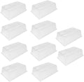 SUNPACK Sundome Plastic Multi-Vented Humidity Dome Clear 7 (Pack of 10) - Ideal for Greenhouses or Indoor Growing Able to Adjust Humidity with Vents
