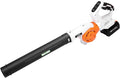 LIGO 20V Cordless Leaf Blower with 4.0Ah Battery High-Speed Dual Fan 3-Speed Memory &amp 180° Handle 4 Nozzles with Extension Tube for Lawn Workshop Desktop