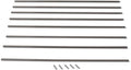 ANLEOLIFE 8-Pack 24 Inch Raised Garden Bed Support Rods Reinforcement Stabilizer Bracing Kit with Connector Studs &amp Screws to Prevent Bowing in Raised Garden Beds Quartz Grey