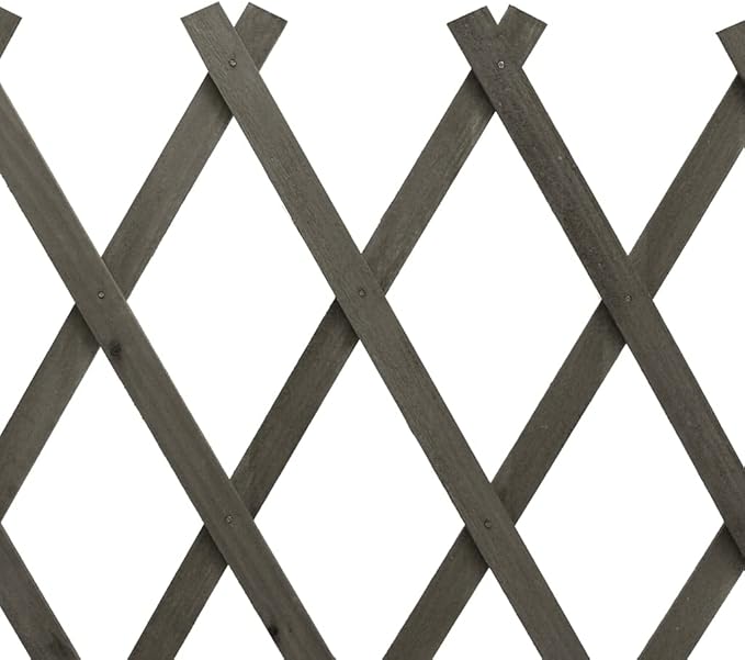 Expanding Freestanding Wooden Trellis Fence Garden ScreenGarden Plant Climb Trellis partition DecorativeGarden Trellis Fence Gray 59.1x31.5 Solid Firwood