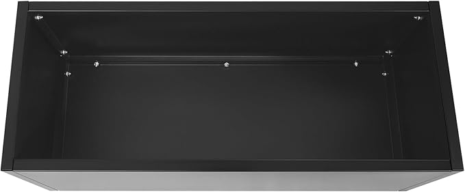 Metal Raised Garden Bed Modern Rectangular Planter Flower Box for Indoor Outdoor Balconies Gardens Decks Patios Decks Front Porches 38 * 15 * 15 in (Black)