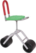 Garden Stool with Wheels2/3/4 Wheels Rolling Seat Cart Bearing 150kgAdjustable Height 36-48cmfor Outdoor Lawn Yard(Green3 Wheels)