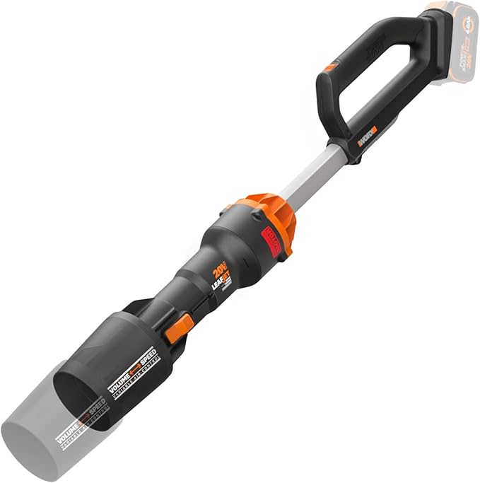 WORX Nitro Cordless Leaf Blower Electric Blower with 410 CFM &amp 130 MPH Blowers for Lawn Care with 2.3 LBS Battery &amp Charger Not Included WG543.9