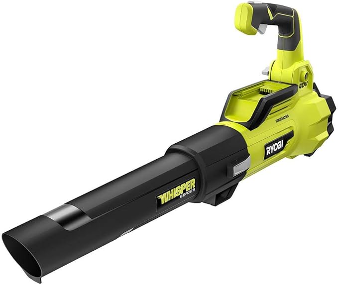 RYOBI 40-Volt Bare Tool Lithium-Ion Brushless Cordless Variable-Speed 125 MPH 550 CFM Jet Fan Leaf Blower GEN4 (Tool-Only) Green