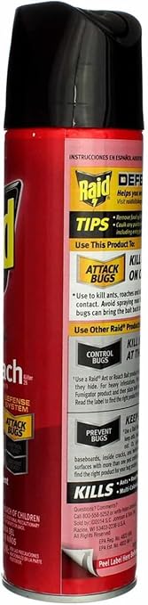 Raid Ant and Roach Kills on Contact No Lingering Chemical Odor Outdoor Fresh Scent 12 Oz (Pack of 3)