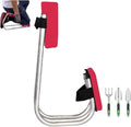Garden kneeler knee seat stool ergonomic chair Ergonomic Gardening Seat Tool Strap on Kneeling Device Farm Work Protect Knees Including Hand Trowel Transplant Trowel and Cultivator Hand Rake(Red)