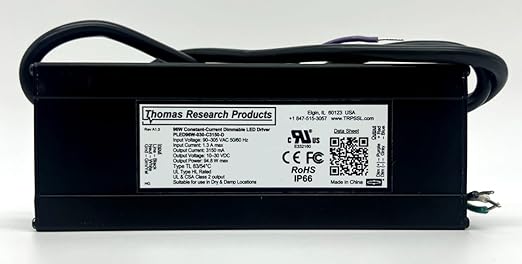 Hubbell Thomas Research Products PLED96W-030-C3150-D Constant Current Flicker Free LED Driver dimmable