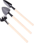 Garden ToolsGarden Trowel 2/3PCs/Set Shovel Rake Tools Combination Home Gardening Tool Set Balcony Home-Grown Mini Digging Suits(Natural)