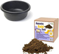 Chalily Aquatic Planting Bundle for Waterlilies Bog Plants Lotus Easy Water Lily Plant Kit Hardy Tropical Waterlily Kit Pond Water Garden Aquatic Soil Pond Plants (16qt Soil 16” Pot)