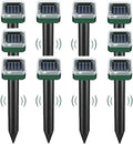 Mole Repellent Solar Powered 10 PackUltrasonic Vole Repellent Outdoor IP 44 Waterproof Animal Deterrent for Yard GardenEffective Get Rid of Gopher Raccoon Squirrel Groundhog Chipmunk