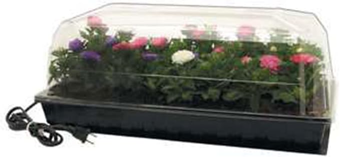 Jump Start CK64060 120V 17W Germination Hot House with Heat Mat Watertight Tray Cell Insert and 7 Humidity Dome