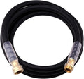 Heavy Duty Premium Garden Hose 15ft x 5/8 300PSI Working 1000PSI Burst Hybrid Rubber Water Hose with Transparent Swivel Handle - Hot/Cold Water - Five Layered Braiding with Brass fittings (Black)