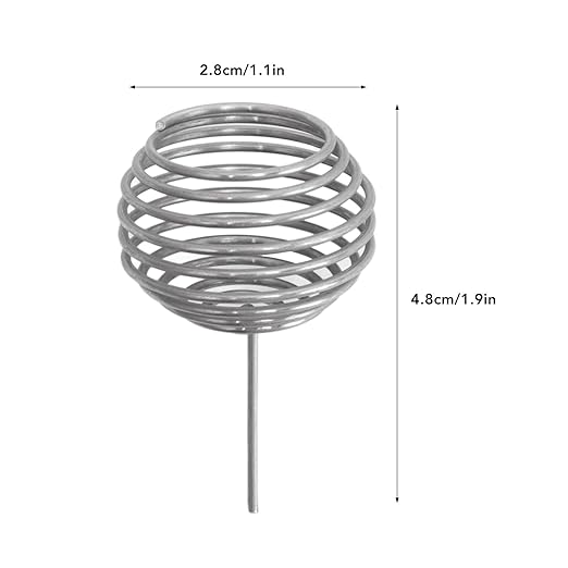 100pcs Fertilizer Baskets Stainless Steel Fertilizer Mesh Basket Bonsai Fertilizer Box Small Size Fertilizer Orchid Basket Fertilizer Mesh Basket for Home Garden Yard Farm