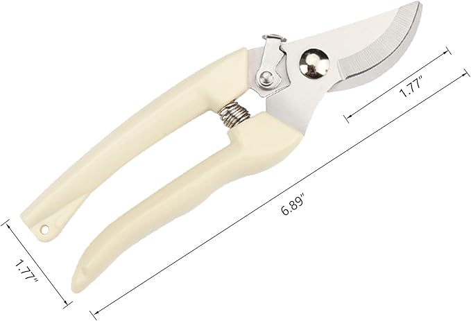 12 Pcs Garden Scissors for Plant Tip Pruning Shears for Cutting Flowers Trimming Plants Bonsai and Fruits Picking (Bypass Blade Pruner)
