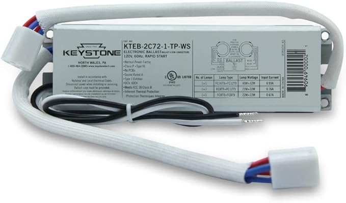 Replacement for Keystone Technologies KTEB-2C72-1-TP-WS Ballast by Technical Precision