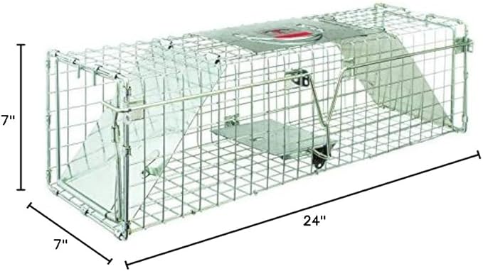 Little Giant® Double Door Live Trap | Animal Traps | Double Door Entry | 24 x 7 x 7